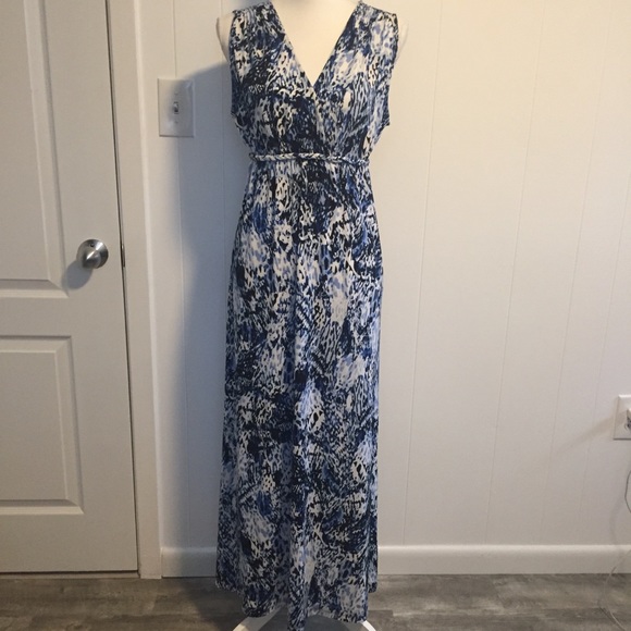 petite blue maxi dress